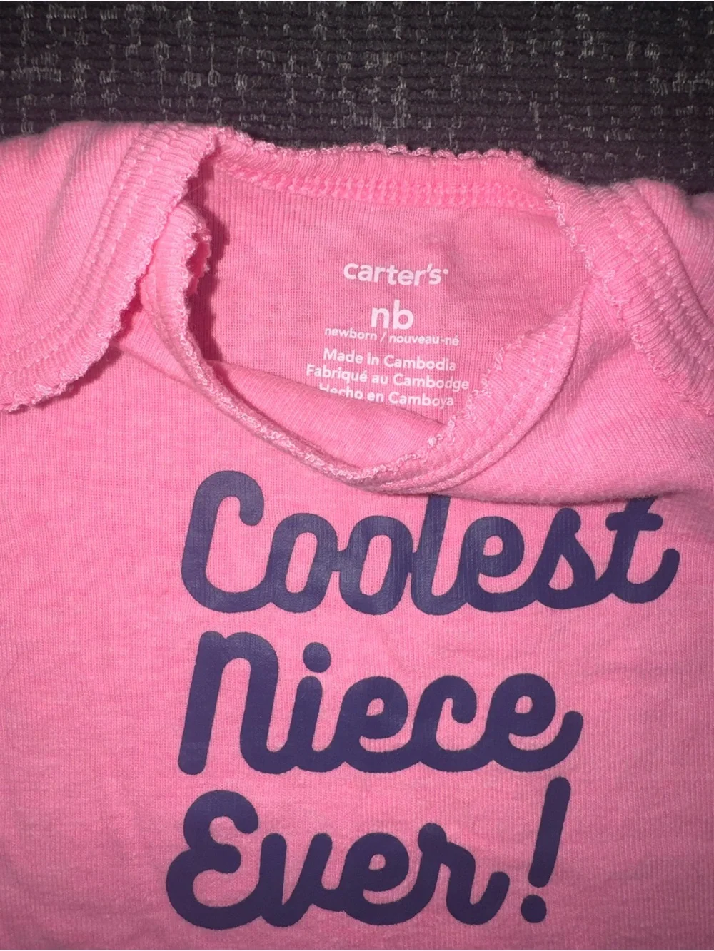 Carter's Black Baby One-Piece with Gold 'Girl Boss' Graphic
